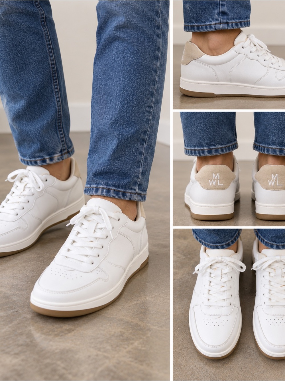 Madewell Court Sneakers Women’s Size 10 White Leather Low Top Casual Shoes